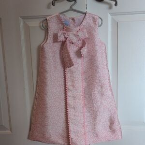 bella bliss Pink Floral Kids Formal Dress